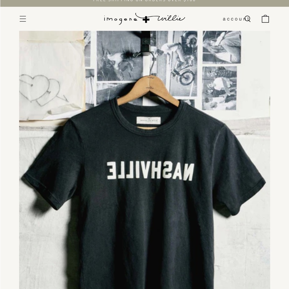 Imogene + Willie Nashville Tee sz XS